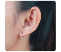 CZ Stone Huggies Earring STHG-02